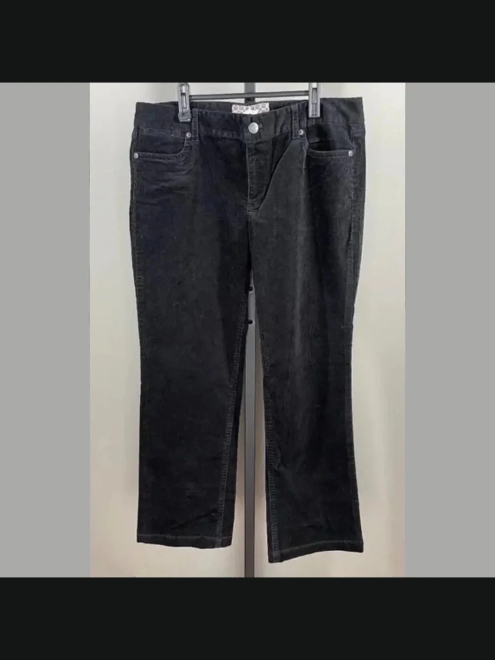 NEW J Crew Pants Womens 12 short black corduroy boot cut preppy casual